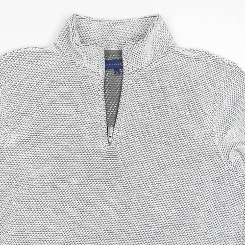 Lincoln Mens Grey  Polyester Pullover Sweatshirt Size M