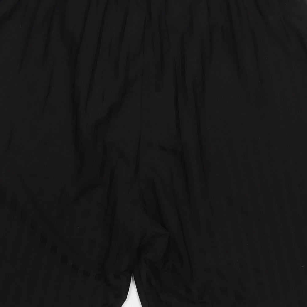F&F Boys Black Striped Polyester Sweat Shorts Size 15-16 Years  Regular