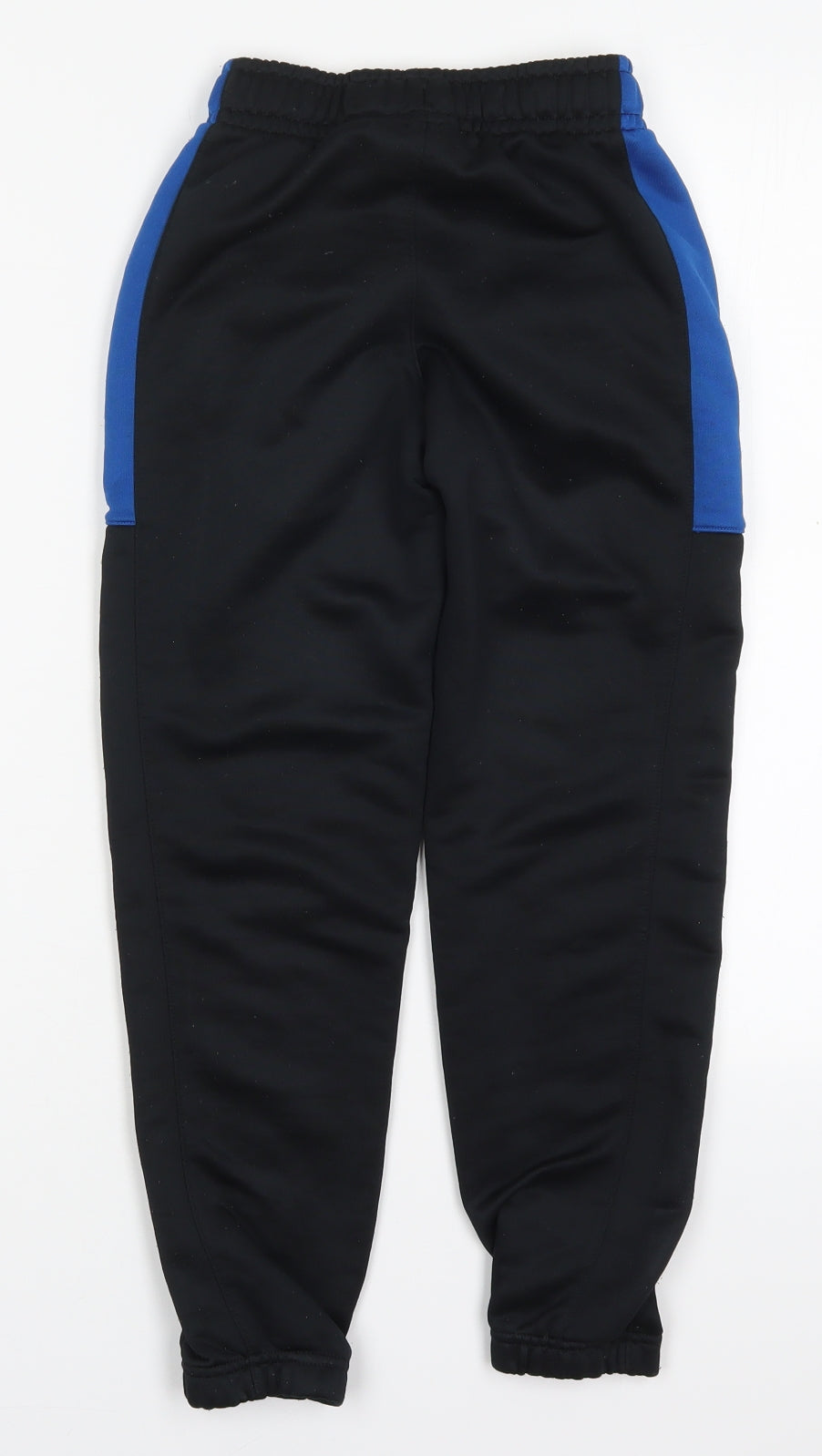 Nike Boys Black  Polyester Sweatpants Trousers Size 8-9 Years  Regular Drawstring - Blue