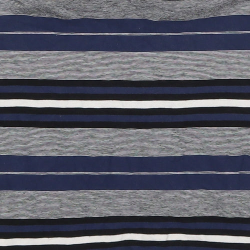 Miss Selfridge Womens Blue Striped Viscose Mini Skirt Size 6