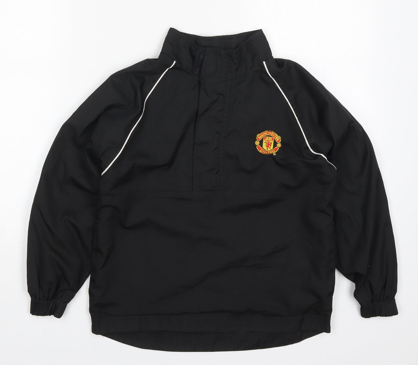 Manchester United Boys Black   Jacket  Size 8-9 Years  Pullover - Manchester United