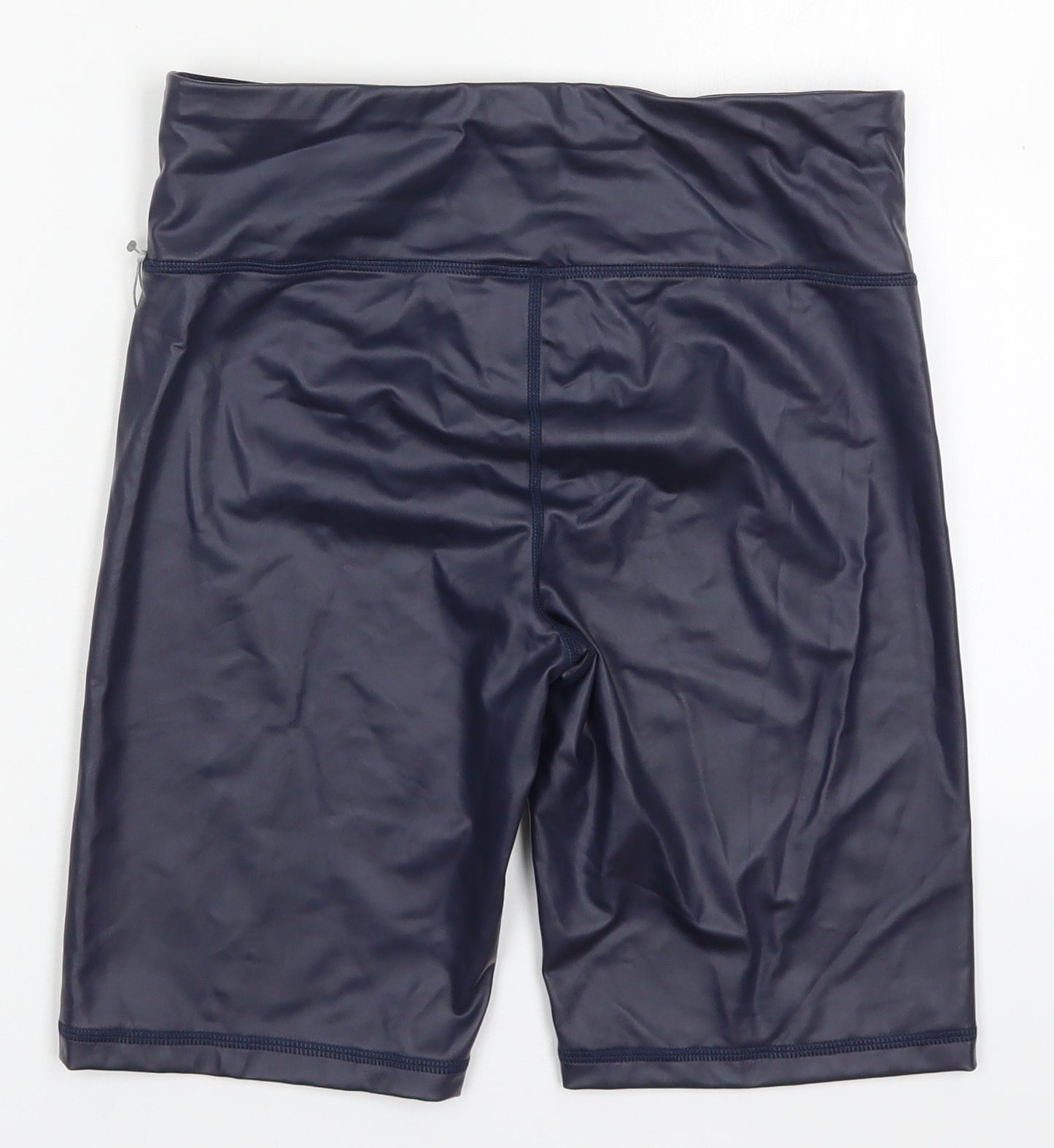 DKNY Womens Blue  Polyester Biker Shorts Size M L8 in Regular