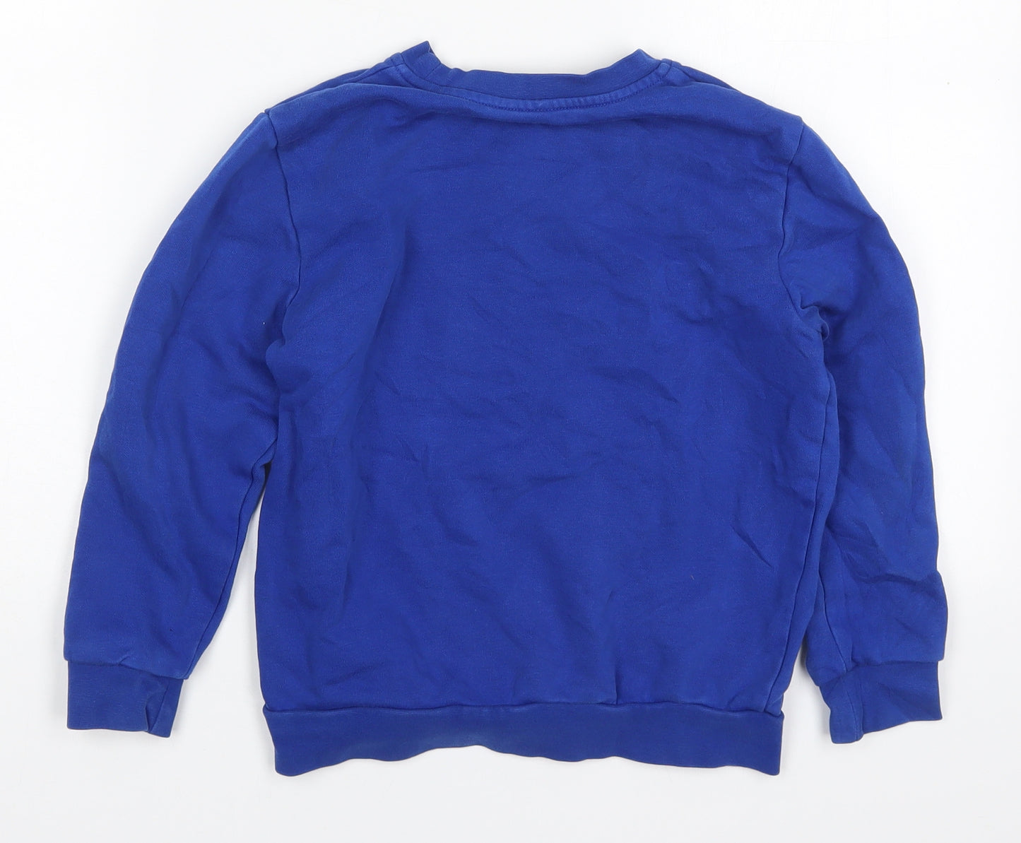 George Boys Blue  Cotton Pullover Sweatshirt Size 7-8 Years  Pullover