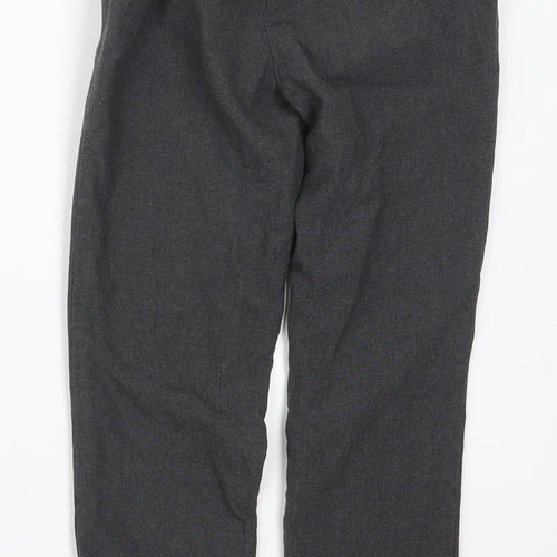 Marks and Spencer Boys Grey  Polyester Dress Pants Trousers Size 7-8 Years  Regular Hook & Eye