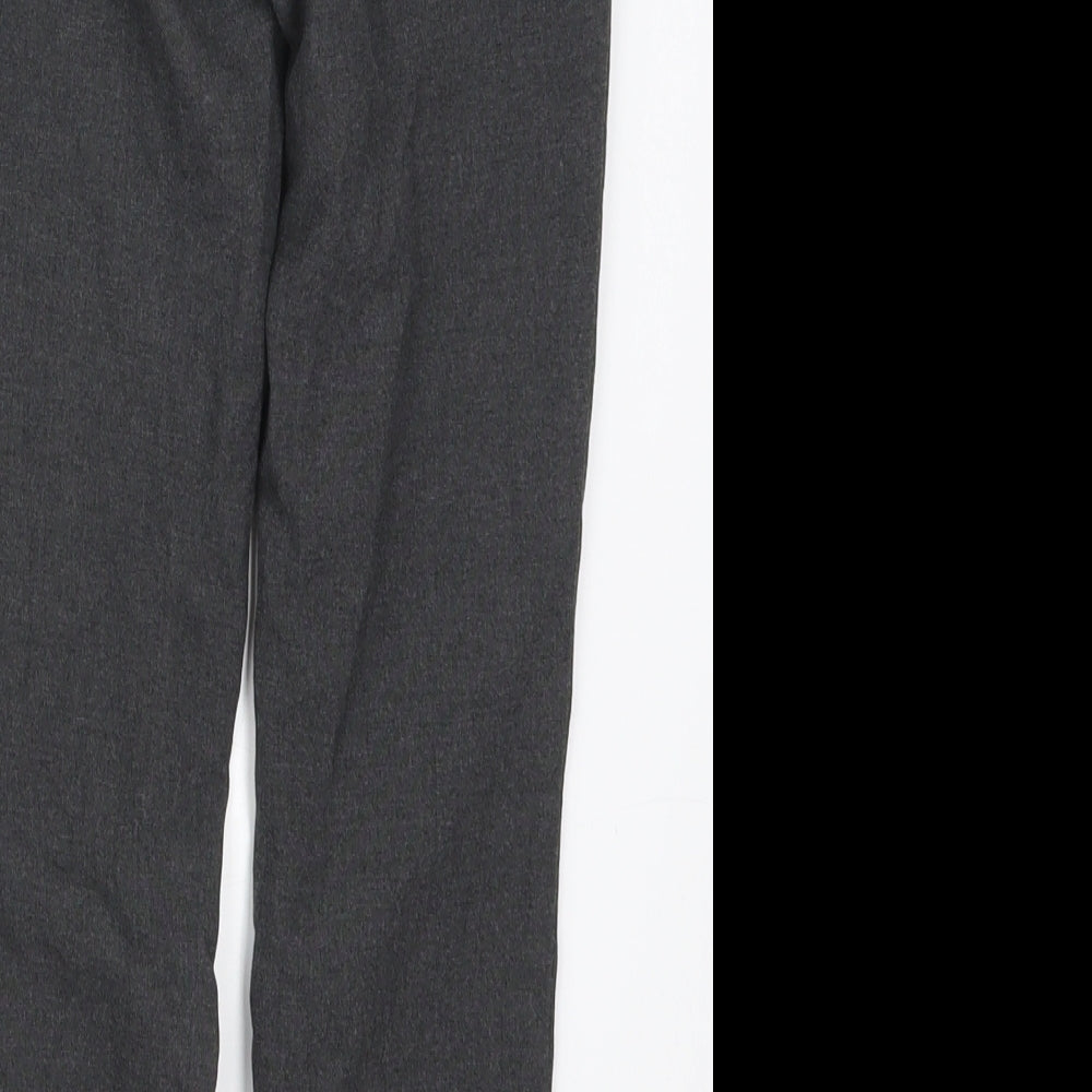 Marks and Spencer Boys Grey  Polyester Dress Pants Trousers Size 7-8 Years  Regular Hook & Eye