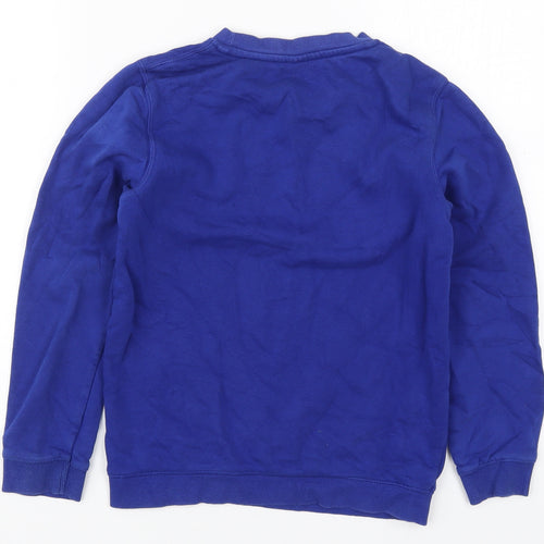 TU Boys Blue  Cotton Pullover Sweatshirt Size 10 Years  Pullover
