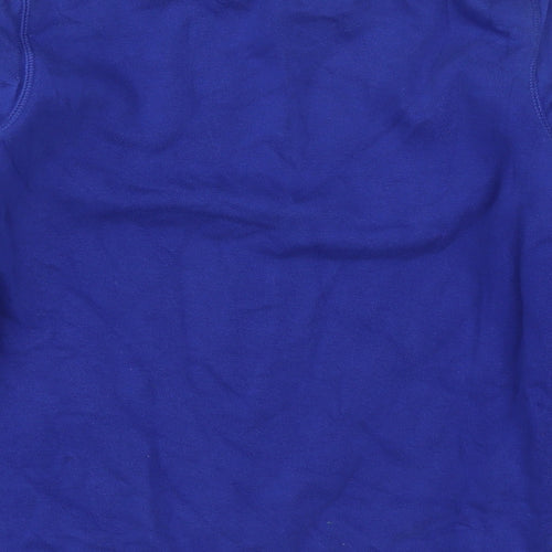 TU Boys Blue  Cotton Pullover Sweatshirt Size 10 Years  Pullover