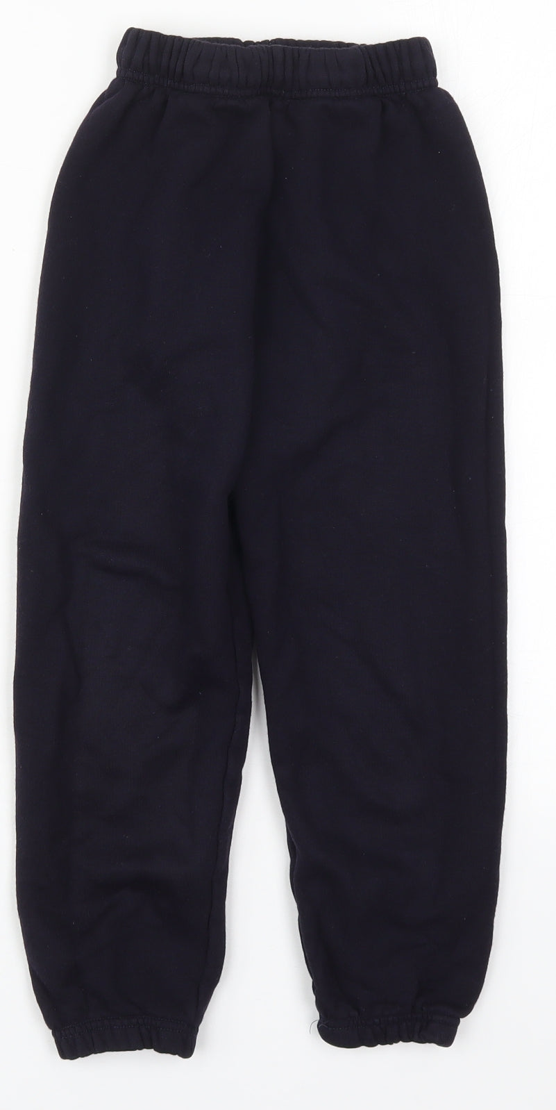 Preworn Boys Blue  Acrylic Sweatpants Trousers Size 8-9 Years  Regular Drawstring