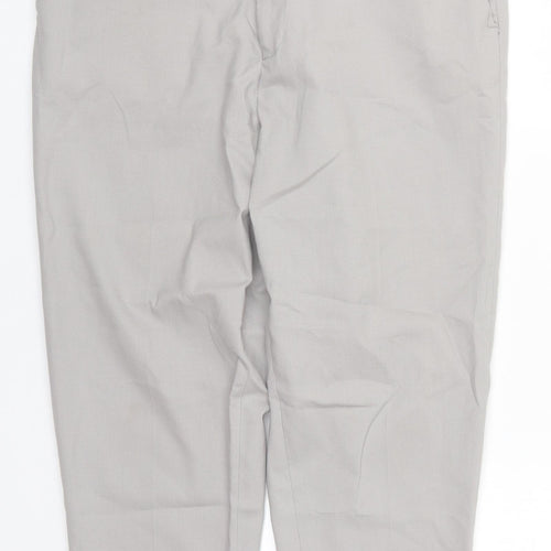 ASOS Mens Grey  Polyester Trousers  Size 32 L24 in Regular Button