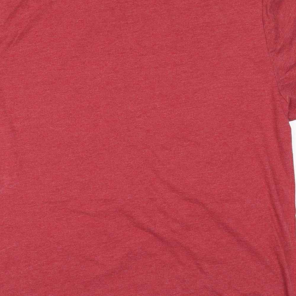 Matalan Mens Red  Cotton  T-Shirt Size 2XL Crew Neck  - Have Your Elf a Merry Little Christmas