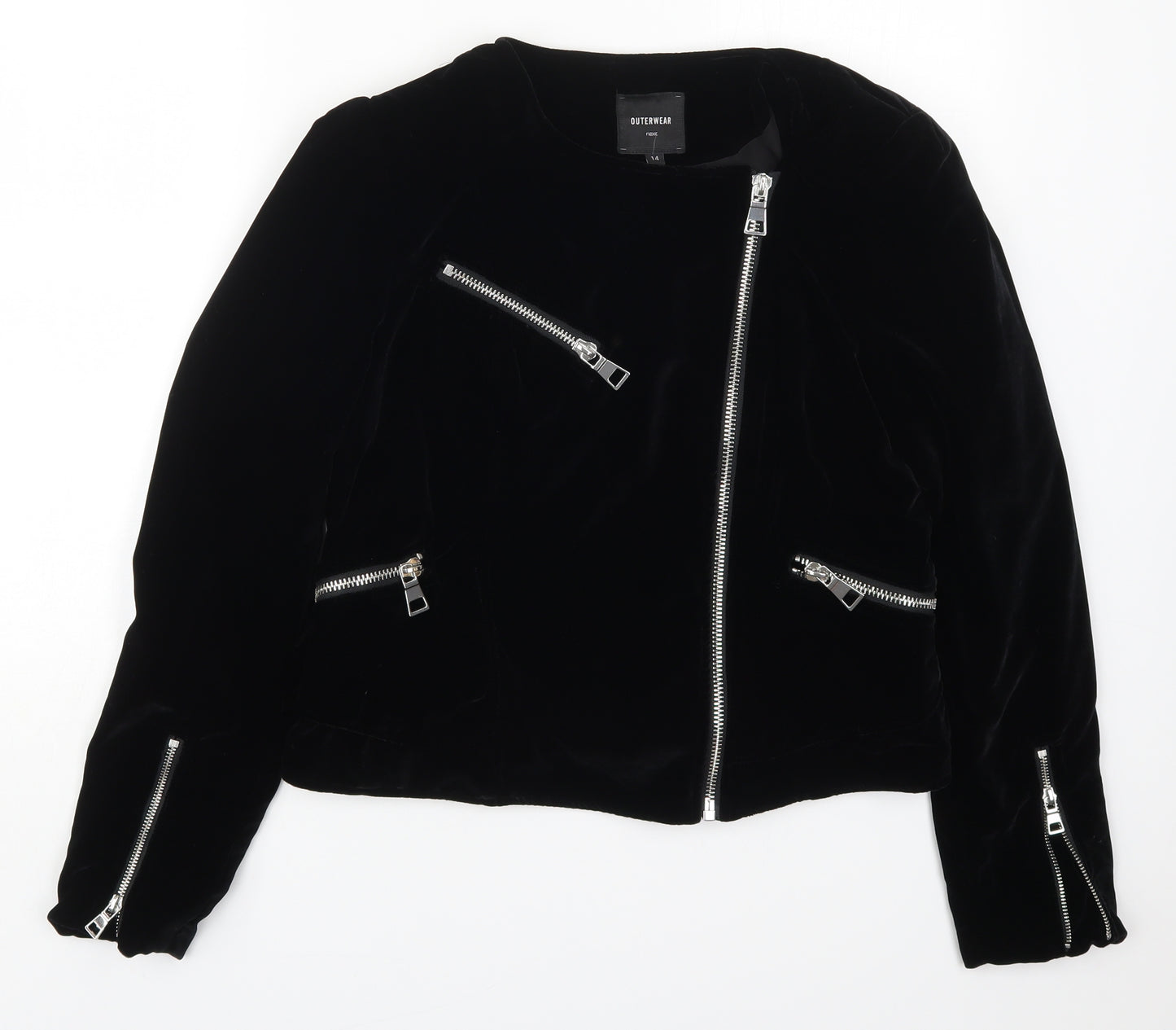 NEXT Womens Black   Jacket  Size 14  Zip