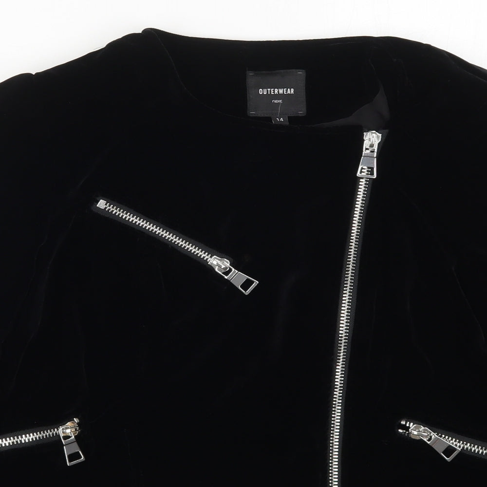 NEXT Womens Black   Jacket  Size 14  Zip