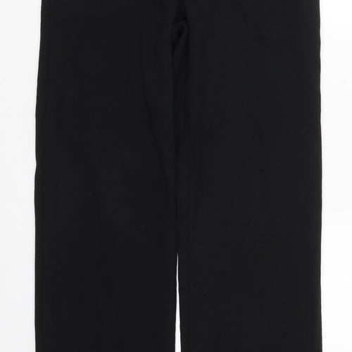 NEXT Womens Black  Polyester Trousers  Size 12 L31 in Regular Hook & Eye