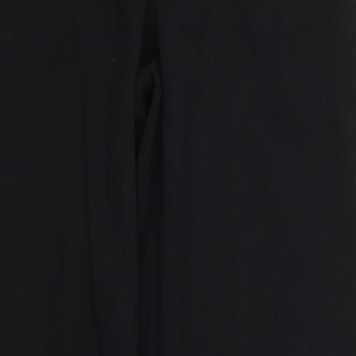 NEXT Womens Black  Polyester Trousers  Size 12 L31 in Regular Hook & Eye
