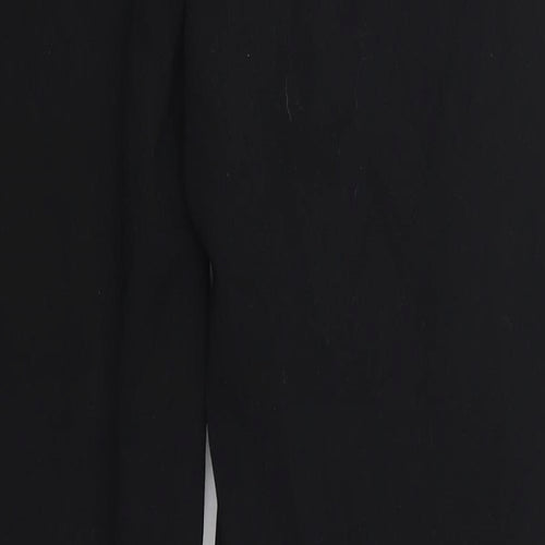 NEXT Womens Black  Polyester Trousers  Size 12 L31 in Regular Hook & Eye