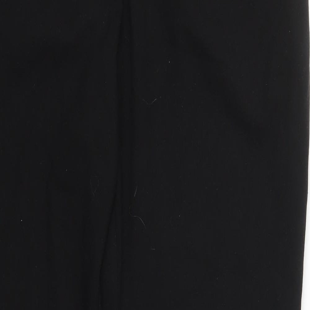 NEXT Womens Black  Polyester Trousers  Size 12 L29 in Regular