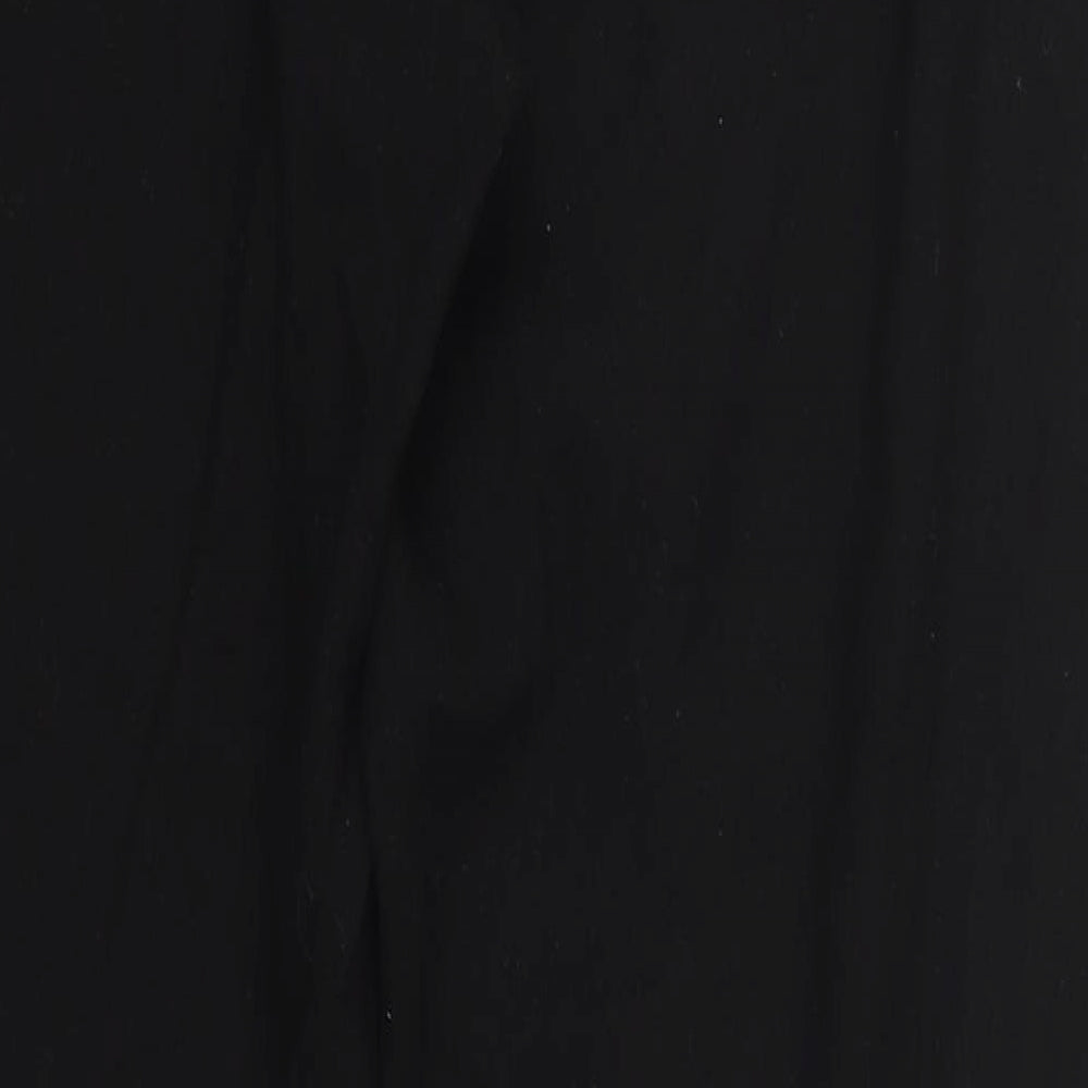 NEXT Womens Black  Polyester Trousers  Size 12 L29 in Regular