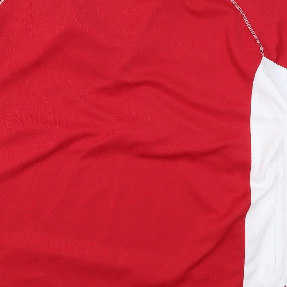 Kooga Mens Red  Polyester  Polo Size XL Collared Pullover