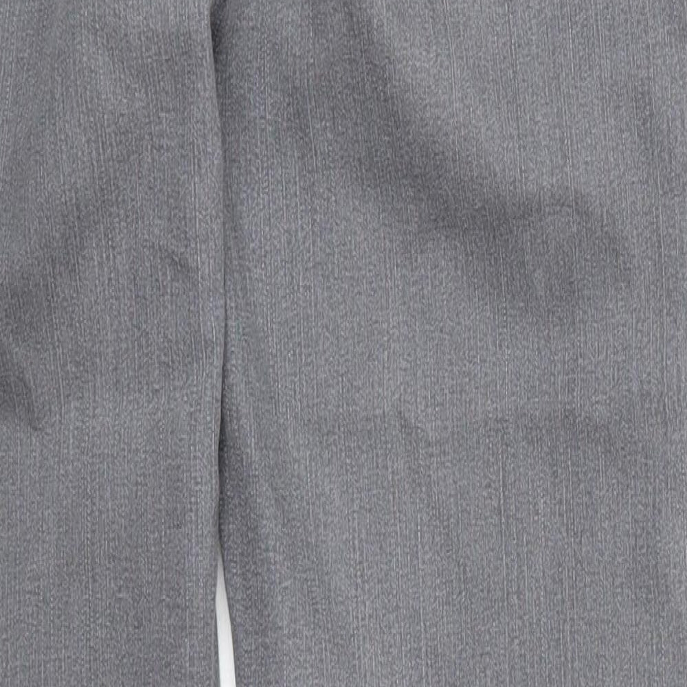 Per Una Womens Grey  Cotton Bootcut Jeans Size 12 L29 in Regular Button