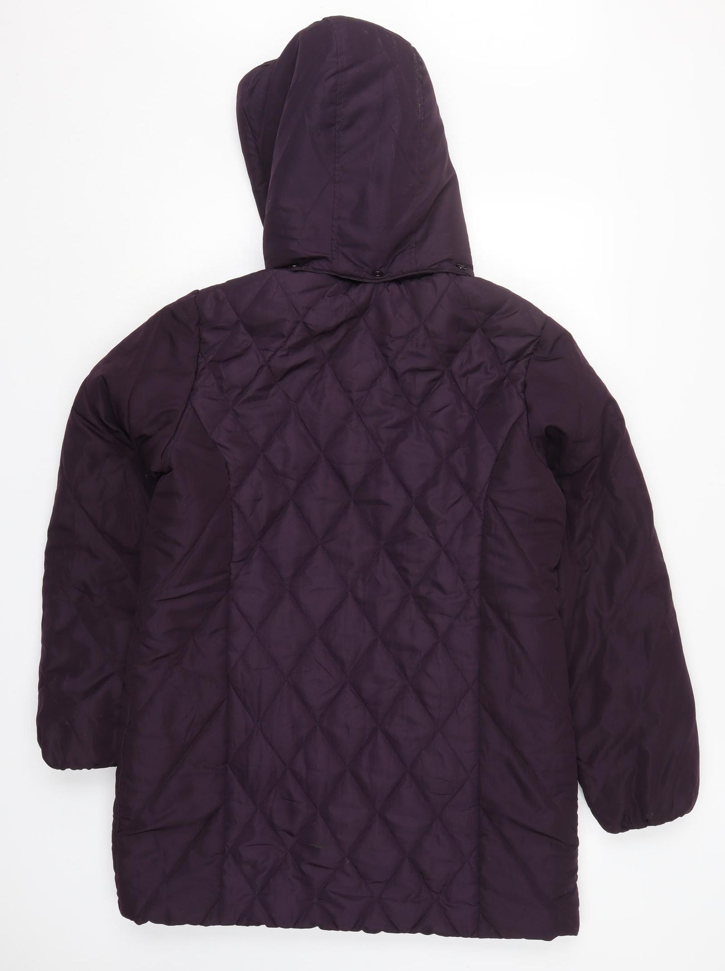 Isle Womens Purple   Quilted Coat Size 14  Zip