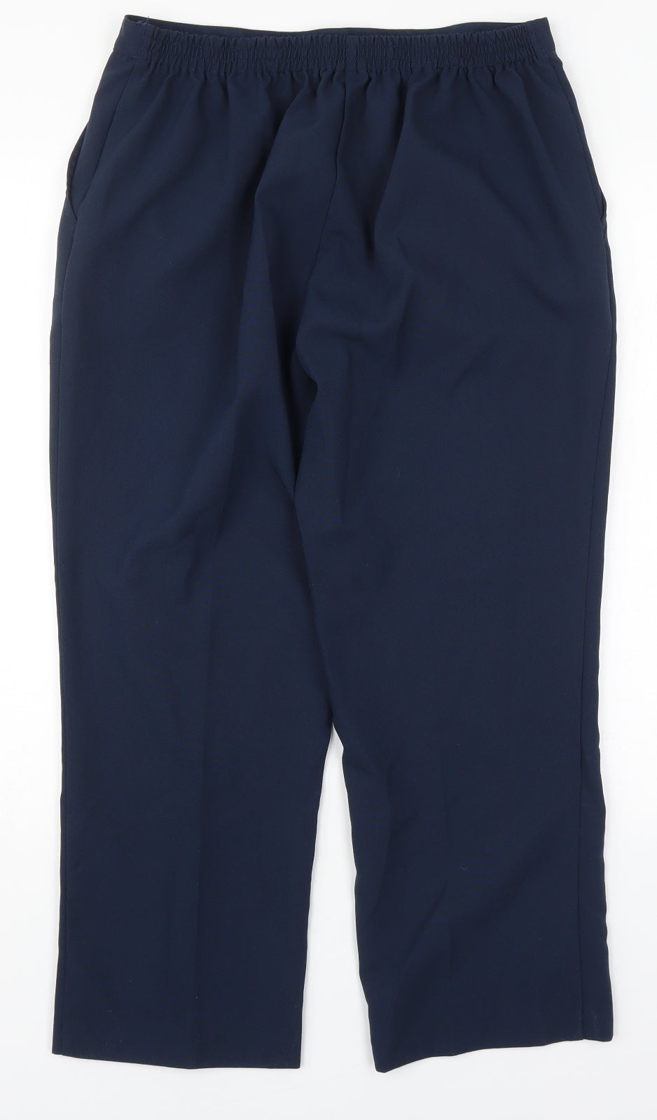 Damart Womens Blue  Polyester Trousers  Size 16 L24 in Regular