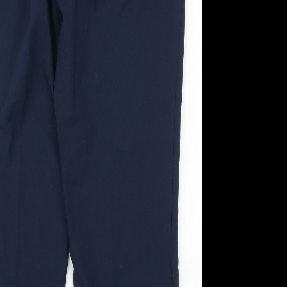 Damart Womens Blue  Polyester Trousers  Size 16 L24 in Regular