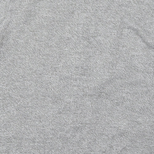 Glimpse Womens Grey Round Neck  Acrylic Cardigan Jumper Size S