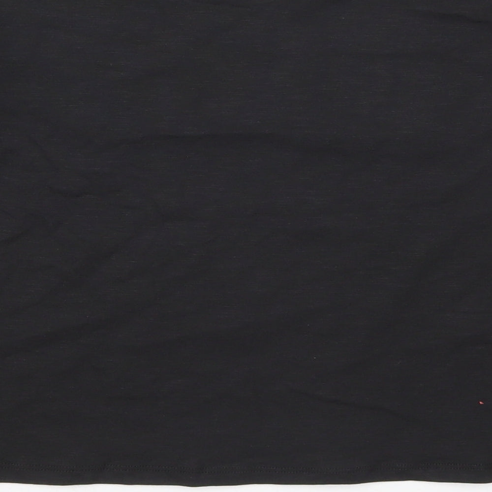 TU Girls Black  Cotton Basic T-Shirt Size 11 Years Crew Neck Pullover - Dance
