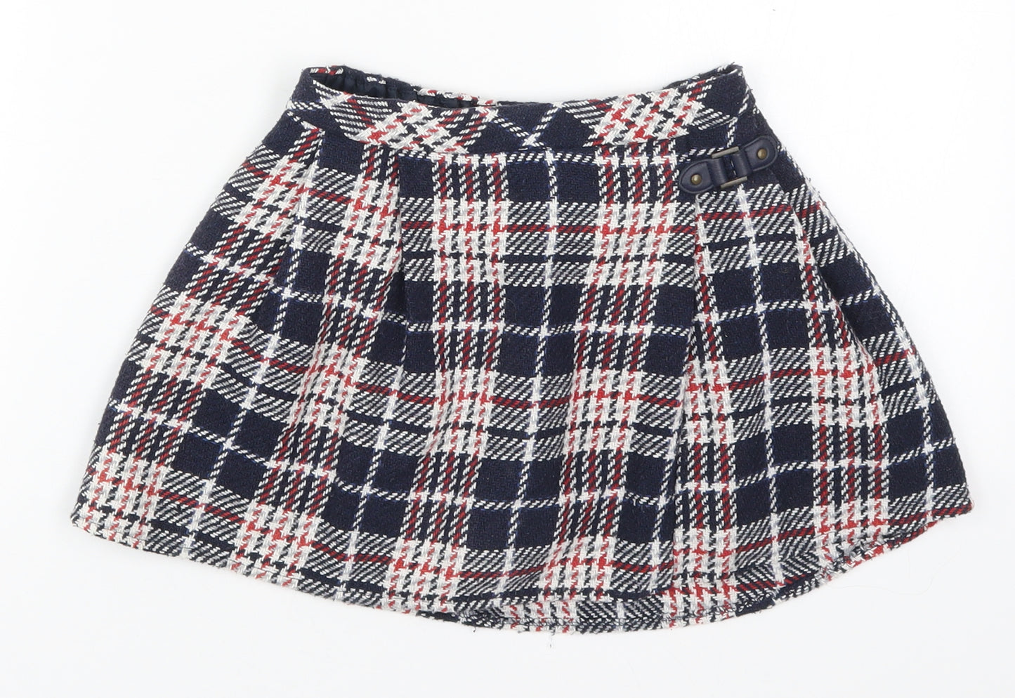 Nutmeg Girls Blue Check Polyester Skater Skirt Size 4 Years  Regular