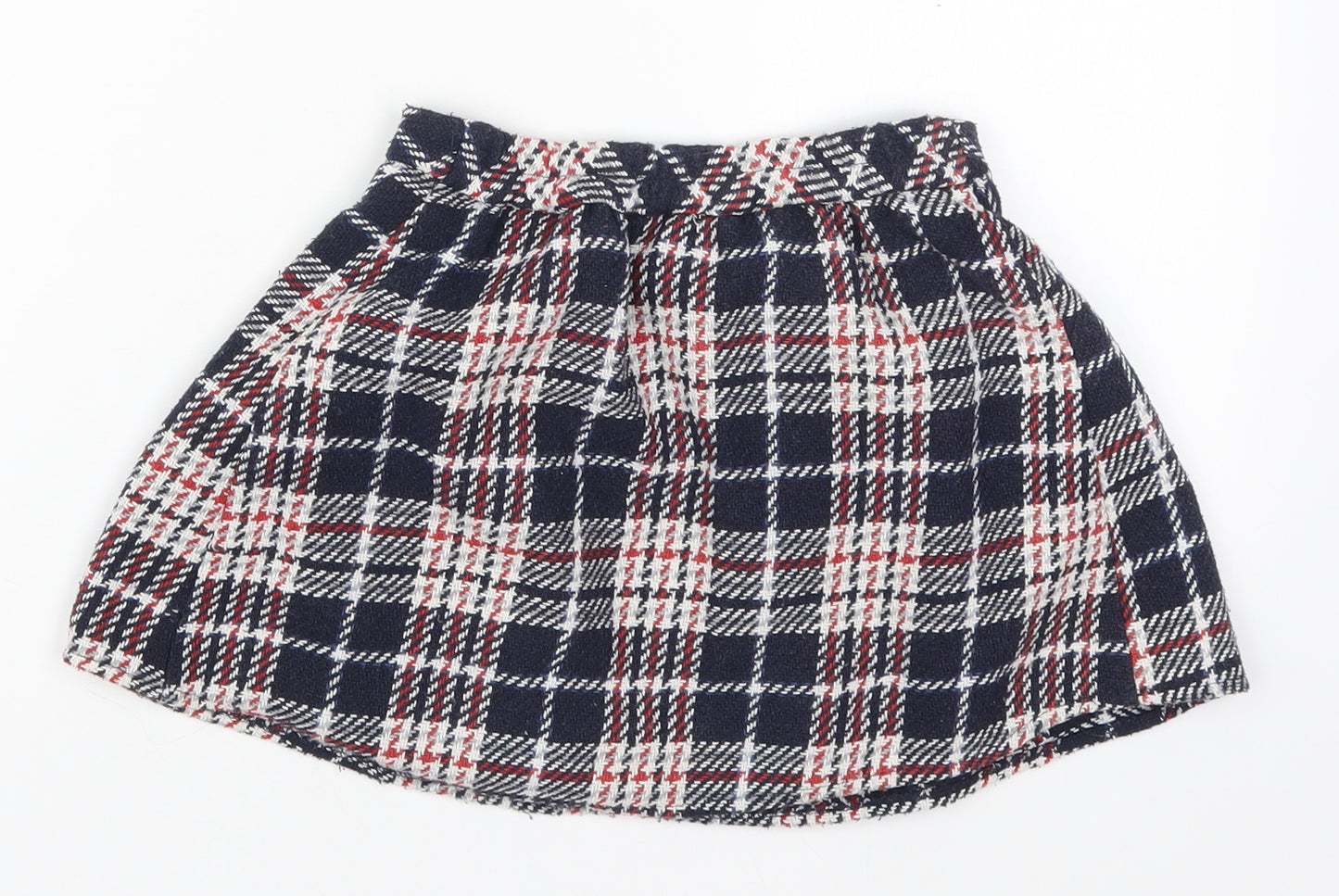 Nutmeg Girls Blue Check Polyester Skater Skirt Size 4 Years  Regular