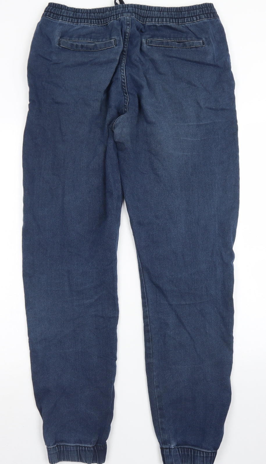 Livergy Womens Blue  Cotton Straight Jeans Size 22 L30 in Regular Drawstring
