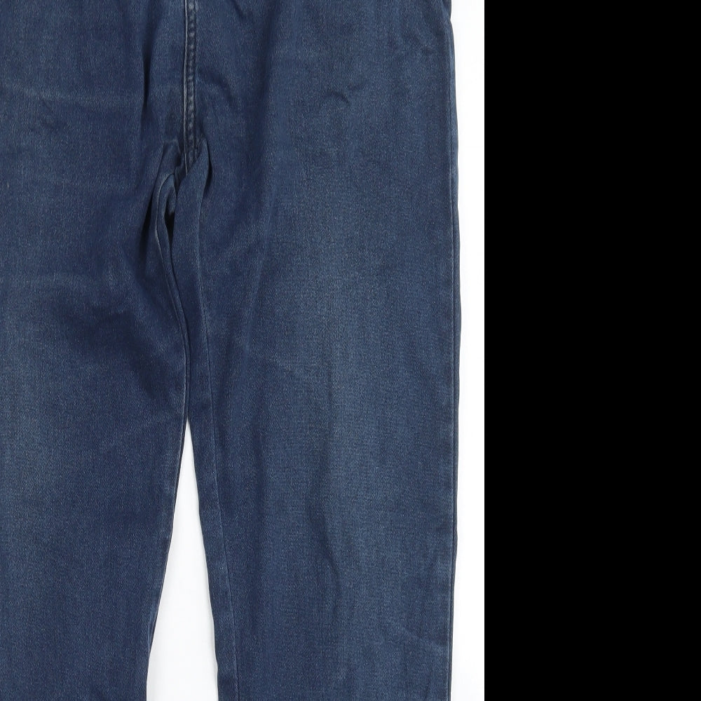 Livergy Womens Blue  Cotton Straight Jeans Size 22 L30 in Regular Drawstring