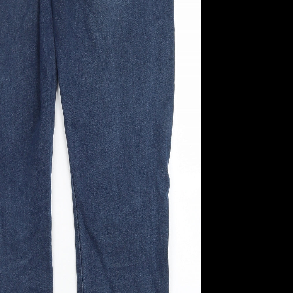 Livergy Womens Blue  Cotton Straight Jeans Size 22 L30 in Regular Drawstring