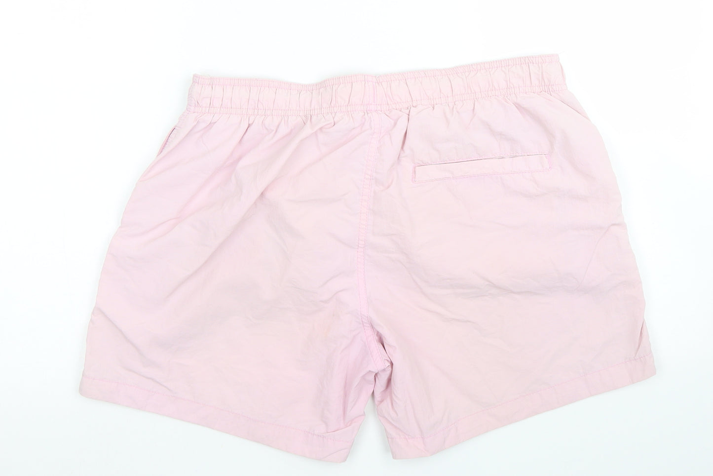 H&M Mens Pink  Polyamide Athletic Shorts Size M  Regular Drawstring
