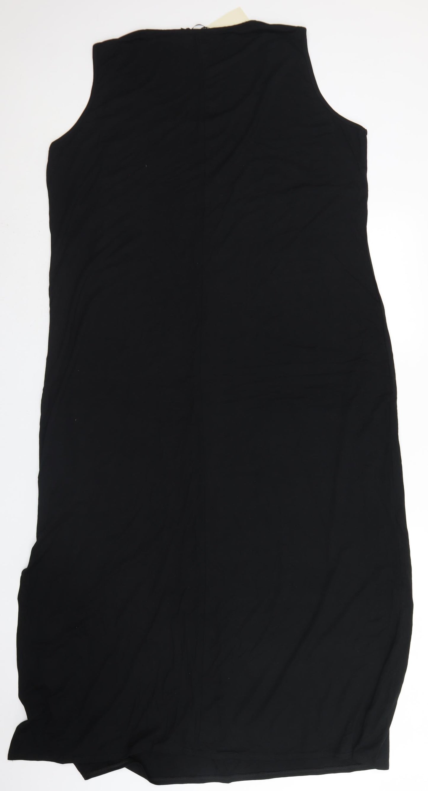 Capsule Womens Black  Viscose Tank Dress  Size 24  Round Neck