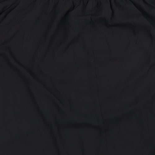Zanzea Womens Black  Polyester Basic Blouse Size 3XL Off the Shoulder - Bell Sleeve