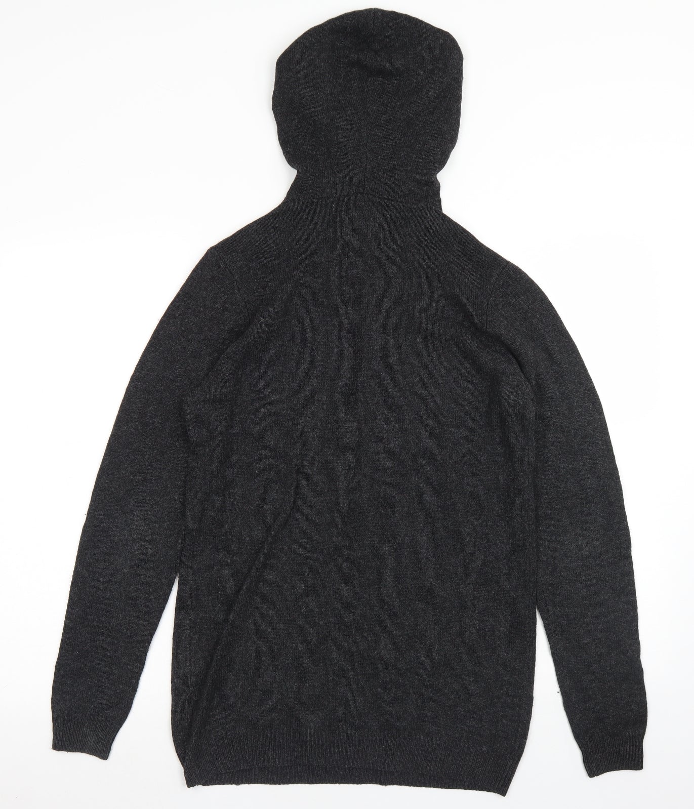 ASOS Mens Black  Cotton Pullover Hoodie Size XS
