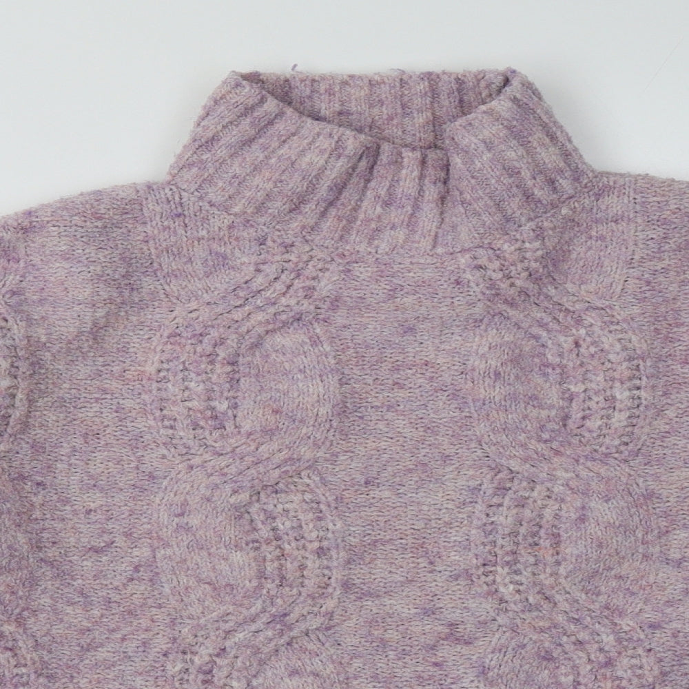 Sainsburys Womens Purple Argyle/Diamond Polyester Pullover Sweatshirt Size S  Pullover