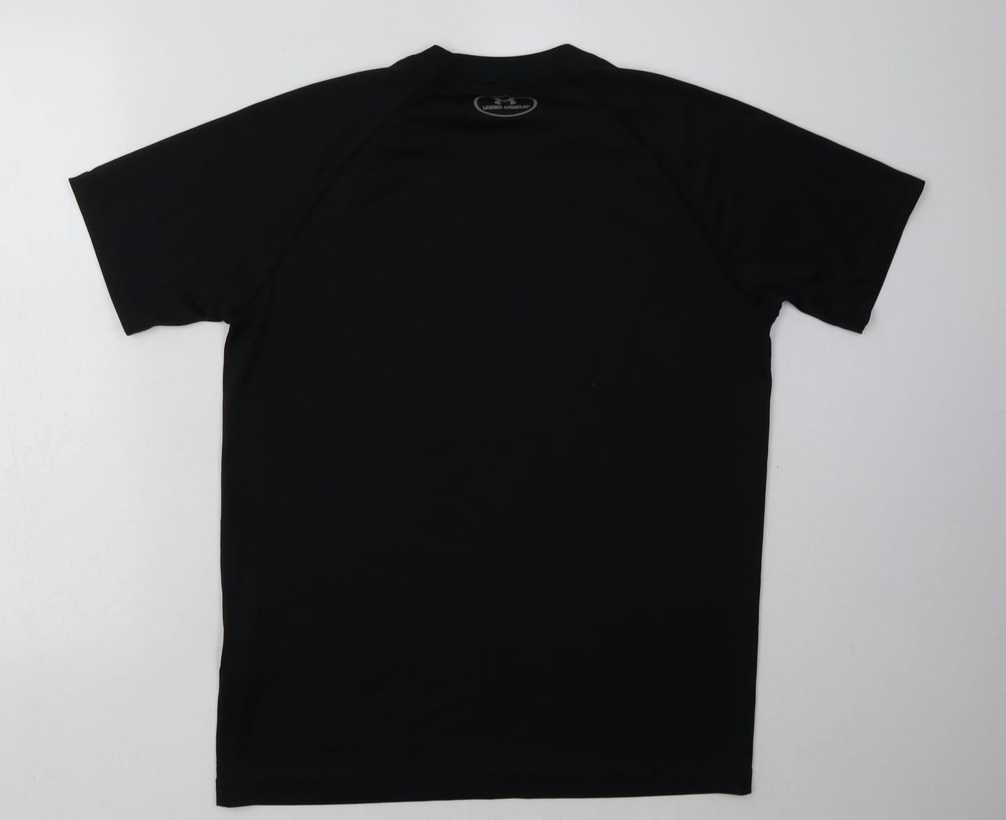 Under armour Mens Black  Polyester Basic T-Shirt Size S Crew Neck Pullover