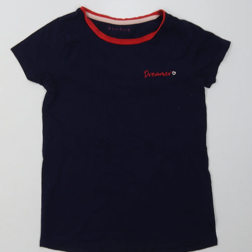 Nutmeg Girls Blue  Cotton  Pyjama Top Size 10-11 Years  Pullover - dreamer