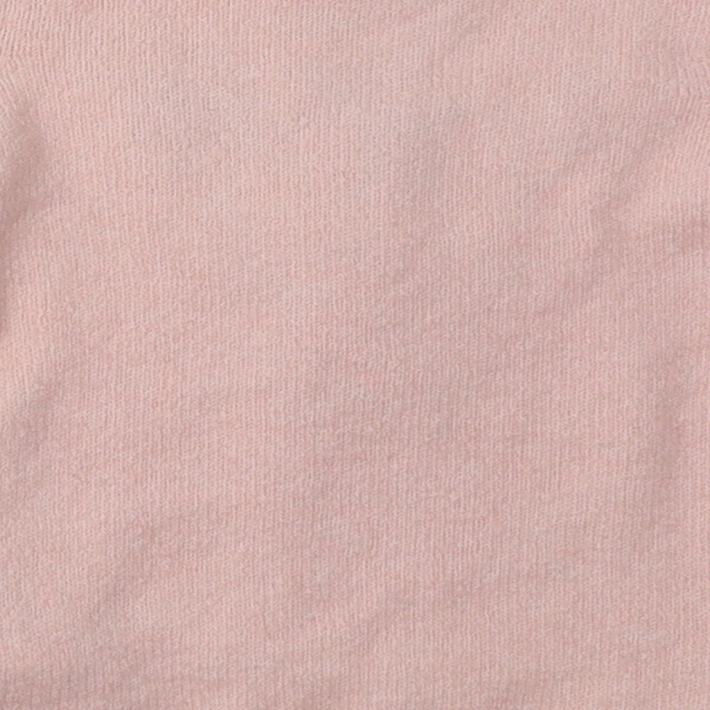 Primark Girls Pink  Acrylic Jumper Dress  Size 2 Years  Crew Neck Pullover - wild