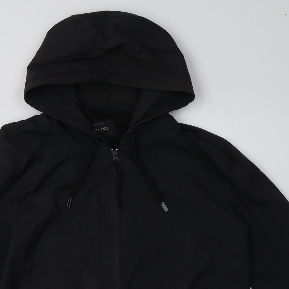 River Island Mens Black   Jacket  Size S  Zip