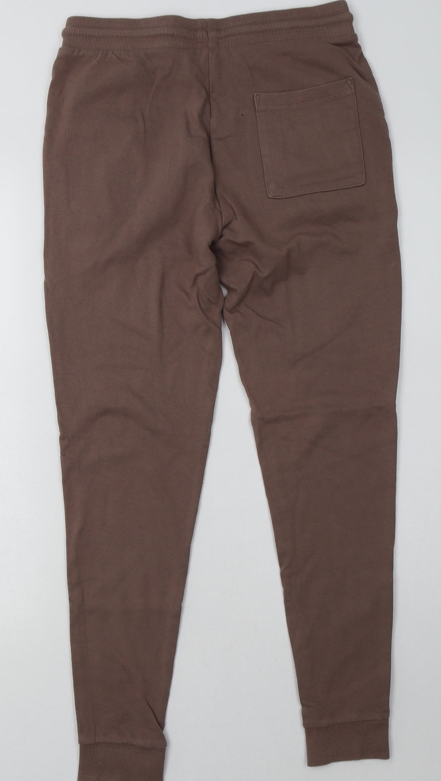 ASOS Womens Beige  Cotton Jogger Trousers Size S L28 in Regular Tie