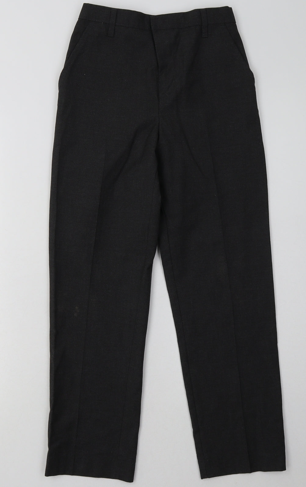 sainsburys Boys Grey  Polyester Capri Trousers Size 10 Years  Regular Hook & Eye - School Wear