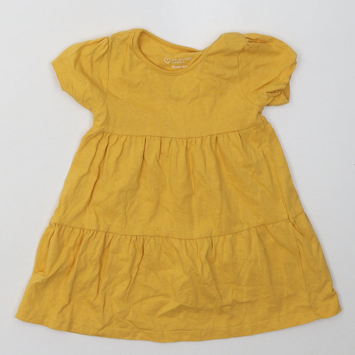 Primark Girls Yellow  Cotton A-Line  Size 18-24 Months  Crew Neck Pullover