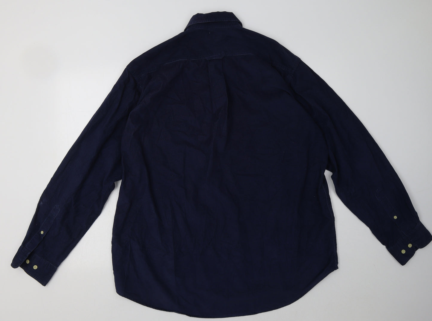 GANT Mens Blue  Cotton  Button-Up Size L Collared Button