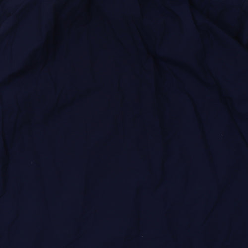 Marks and Spencer Mens Blue  Polyester  Button-Up Size 16.5 Collared Button