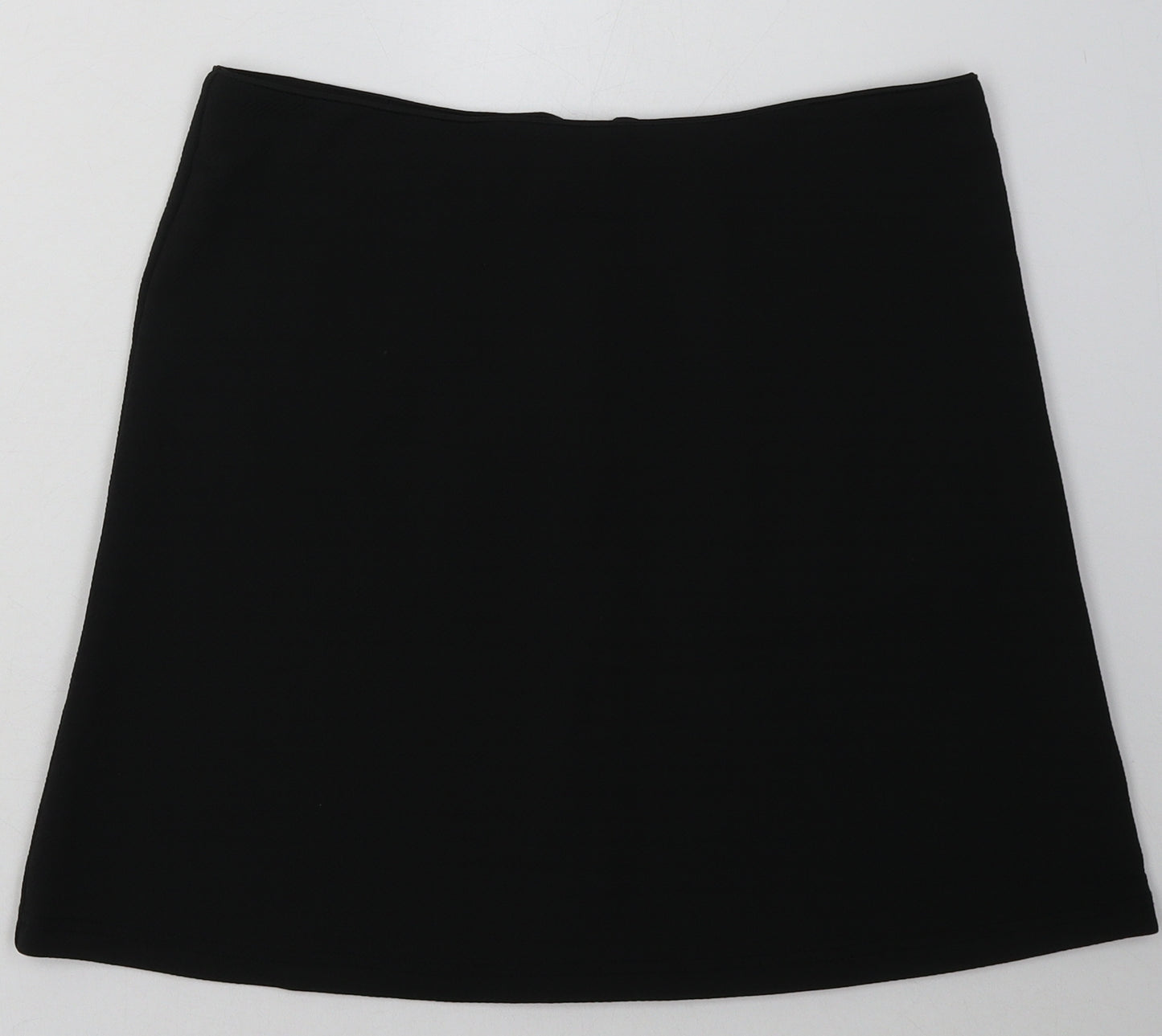 originals Womens Black  Polyester A-Line Skirt Size 10   Zip