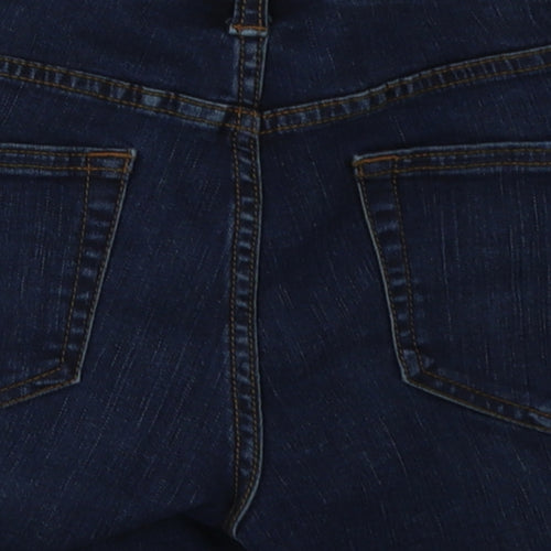 goodthreads Womens Blue  Cotton Bermuda Shorts Size 27 in L4 in Regular Button