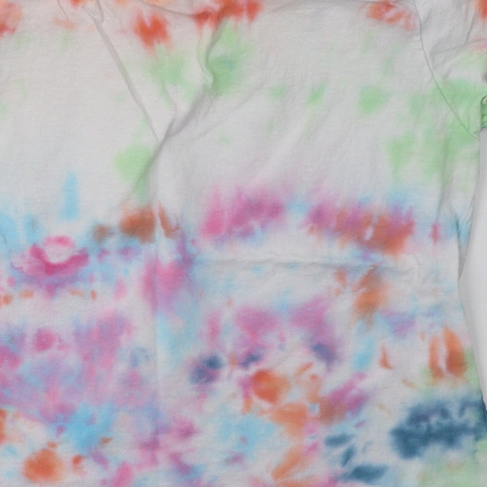 Fruit of the Loom Girls Multicoloured  Cotton Basic T-Shirt Size 9-10 Years Crew Neck Pullover - ombre